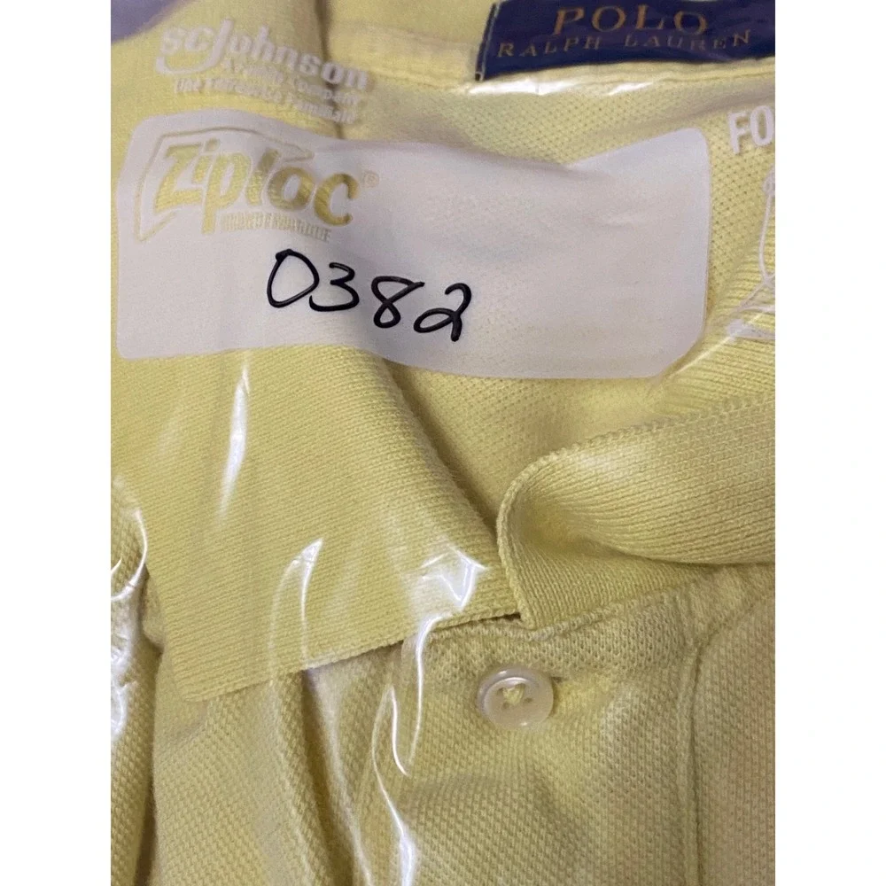 Polo Ralph Lauren Men's XXL Yellow‎ Polo Shirt Turquoise Pony Short Sleeve